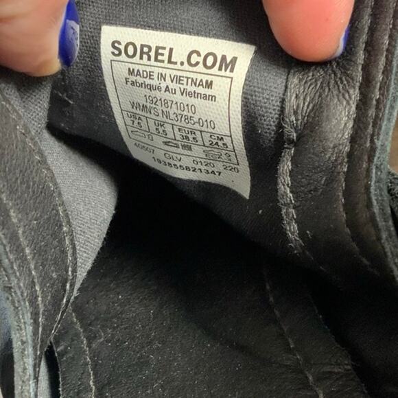 Sorel Lolla II Strap Stud Women's Boots Black size 7.5 - Picture 5 of 6